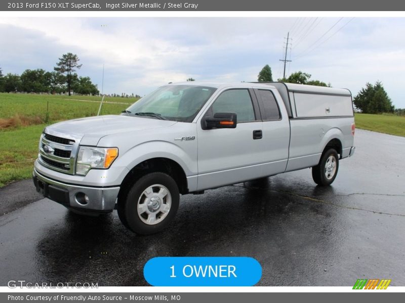 Ingot Silver Metallic / Steel Gray 2013 Ford F150 XLT SuperCab