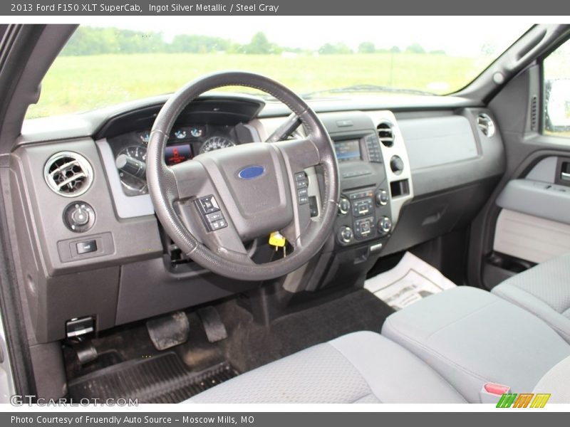 Ingot Silver Metallic / Steel Gray 2013 Ford F150 XLT SuperCab