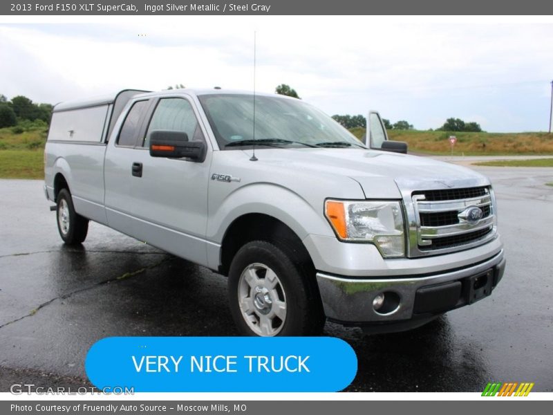 Ingot Silver Metallic / Steel Gray 2013 Ford F150 XLT SuperCab