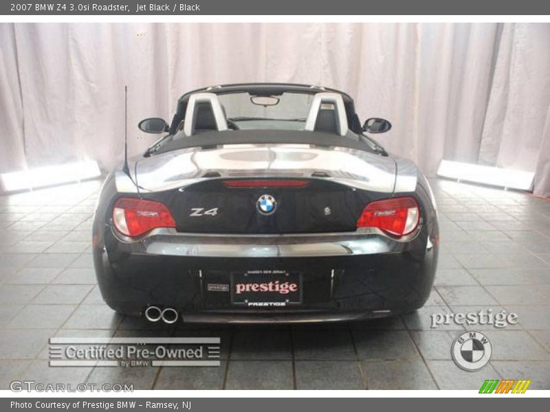 Jet Black / Black 2007 BMW Z4 3.0si Roadster