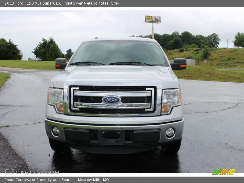 Ingot Silver Metallic / Steel Gray 2013 Ford F150 XLT SuperCab