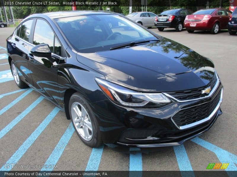 Mosaic Black Metallic / Jet Black 2016 Chevrolet Cruze LT Sedan