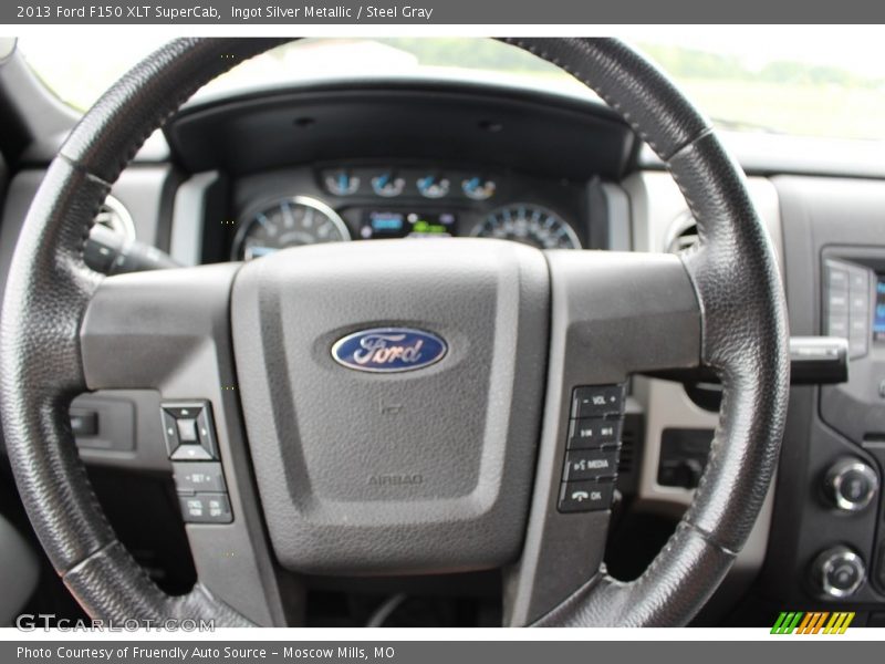 Ingot Silver Metallic / Steel Gray 2013 Ford F150 XLT SuperCab