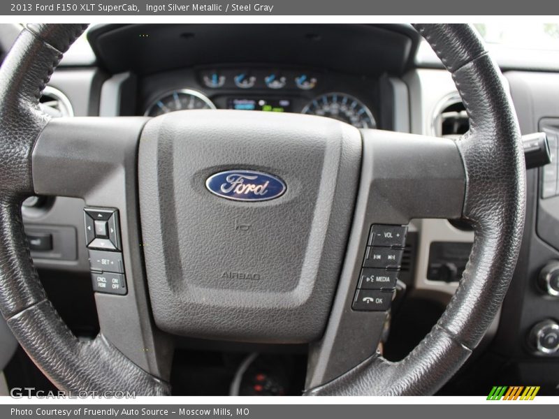 Ingot Silver Metallic / Steel Gray 2013 Ford F150 XLT SuperCab