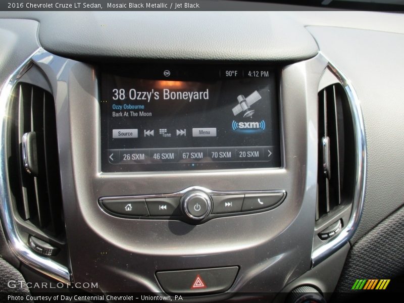Mosaic Black Metallic / Jet Black 2016 Chevrolet Cruze LT Sedan