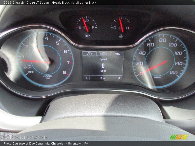 Mosaic Black Metallic / Jet Black 2016 Chevrolet Cruze LT Sedan