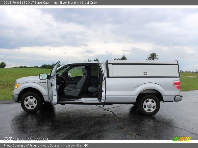 Ingot Silver Metallic / Steel Gray 2013 Ford F150 XLT SuperCab