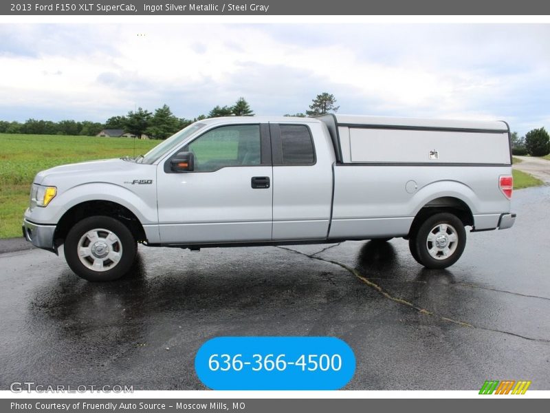 Ingot Silver Metallic / Steel Gray 2013 Ford F150 XLT SuperCab