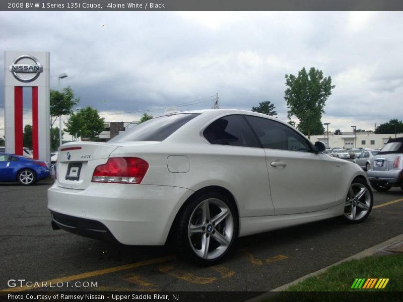 Alpine White / Black 2008 BMW 1 Series 135i Coupe