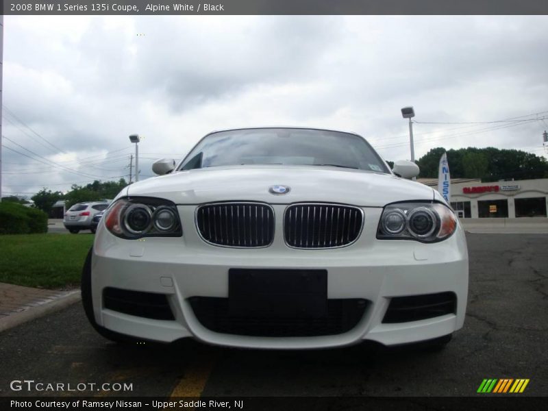 Alpine White / Black 2008 BMW 1 Series 135i Coupe