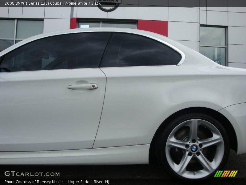 Alpine White / Black 2008 BMW 1 Series 135i Coupe