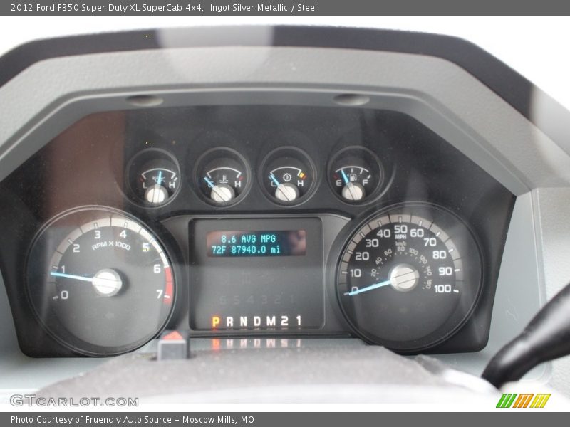 Ingot Silver Metallic / Steel 2012 Ford F350 Super Duty XL SuperCab 4x4