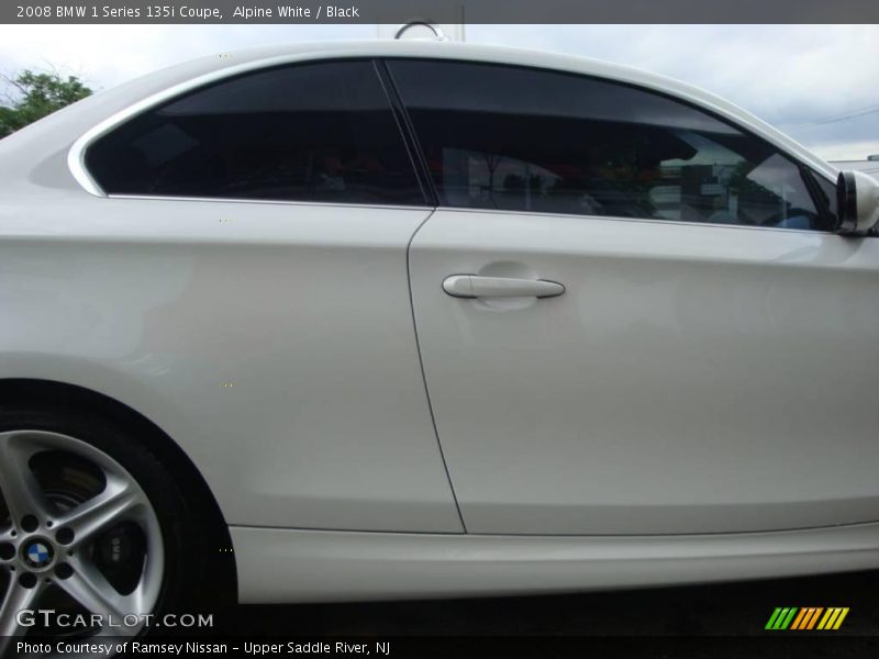 Alpine White / Black 2008 BMW 1 Series 135i Coupe