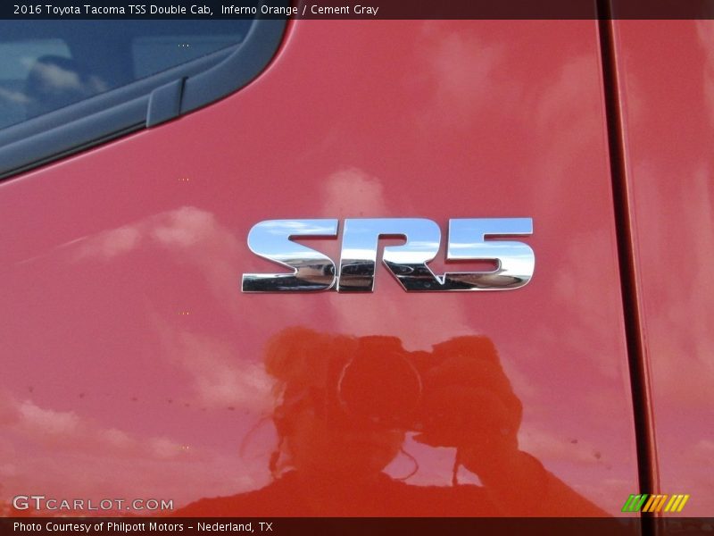 Inferno Orange / Cement Gray 2016 Toyota Tacoma TSS Double Cab