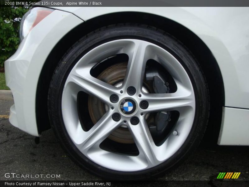 Alpine White / Black 2008 BMW 1 Series 135i Coupe
