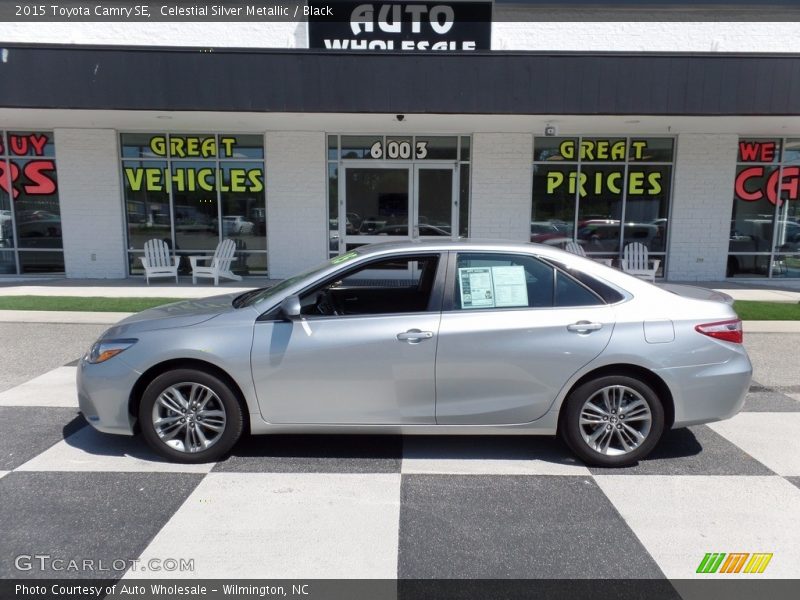 Celestial Silver Metallic / Black 2015 Toyota Camry SE