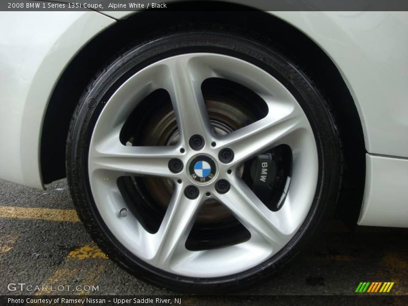 Alpine White / Black 2008 BMW 1 Series 135i Coupe