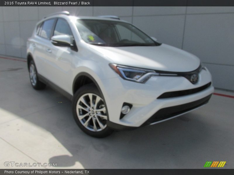 Blizzard Pearl / Black 2016 Toyota RAV4 Limited