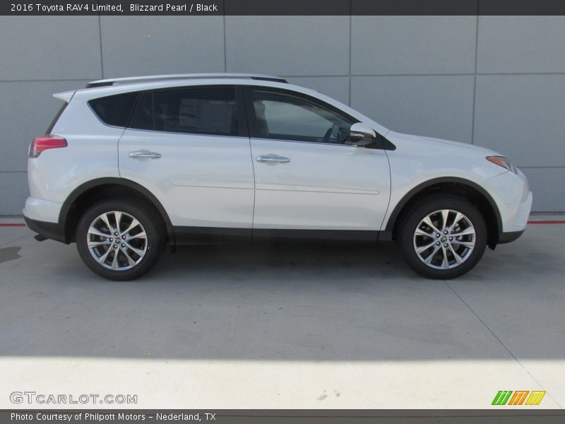 Blizzard Pearl / Black 2016 Toyota RAV4 Limited