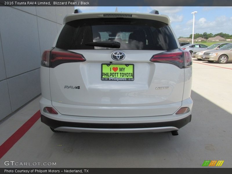 Blizzard Pearl / Black 2016 Toyota RAV4 Limited