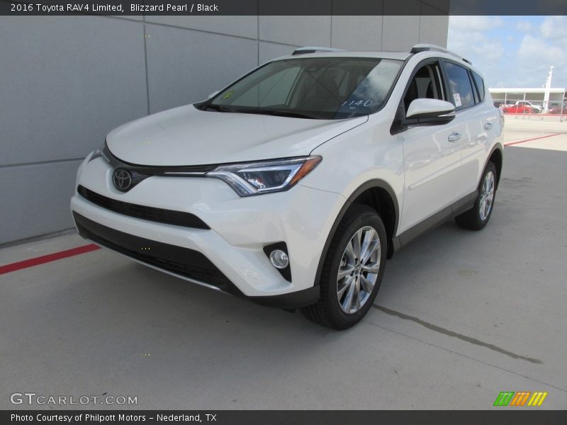 Blizzard Pearl / Black 2016 Toyota RAV4 Limited