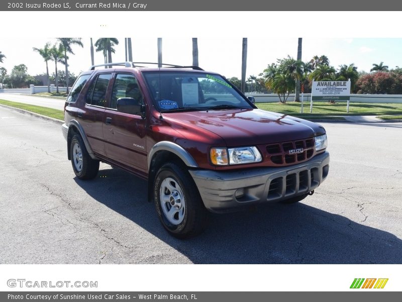 Currant Red Mica / Gray 2002 Isuzu Rodeo LS