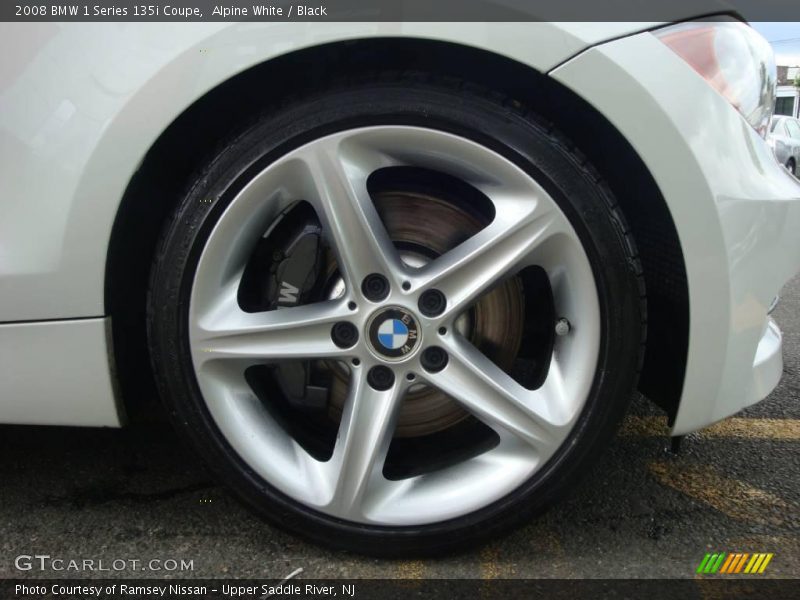 Alpine White / Black 2008 BMW 1 Series 135i Coupe