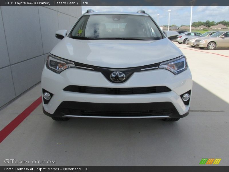 Blizzard Pearl / Black 2016 Toyota RAV4 Limited
