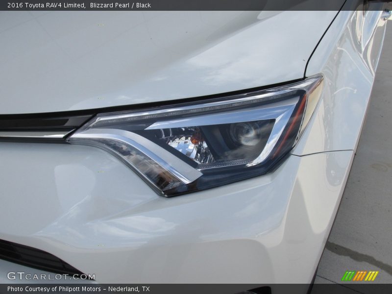 Blizzard Pearl / Black 2016 Toyota RAV4 Limited