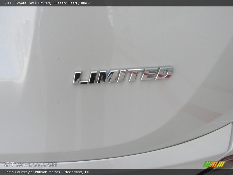 Blizzard Pearl / Black 2016 Toyota RAV4 Limited