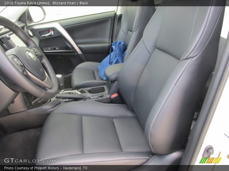 Blizzard Pearl / Black 2016 Toyota RAV4 Limited