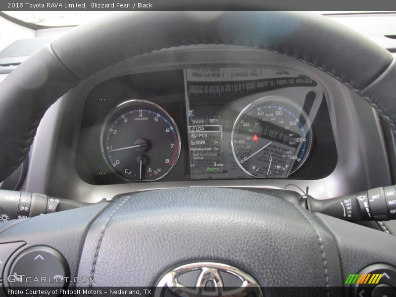 Blizzard Pearl / Black 2016 Toyota RAV4 Limited