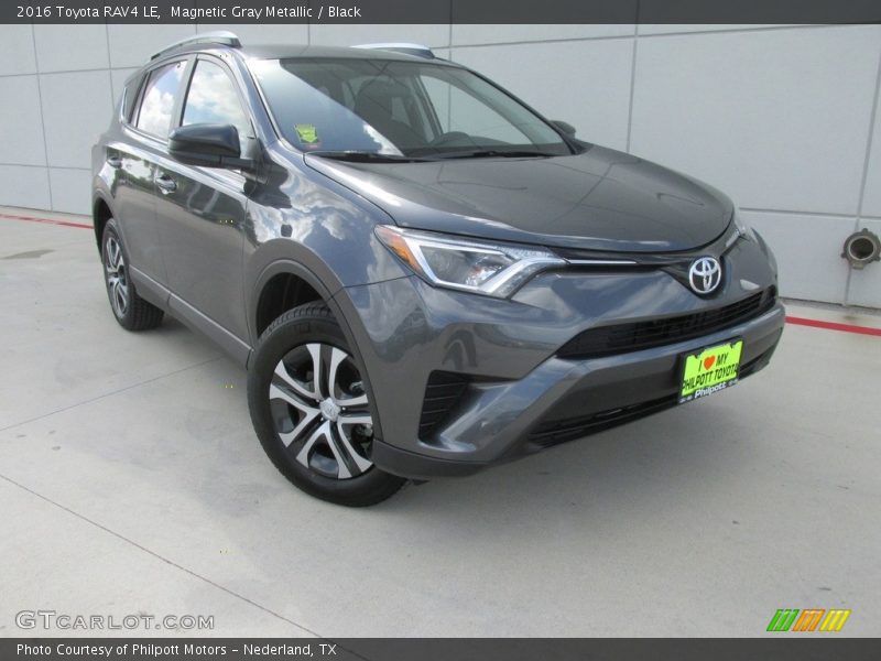 Magnetic Gray Metallic / Black 2016 Toyota RAV4 LE