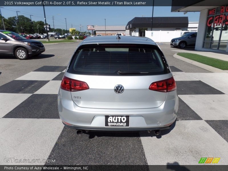 Reflex Silver Metallic / Titan Black Leather 2015 Volkswagen Golf GTI 4-Door 2.0T S
