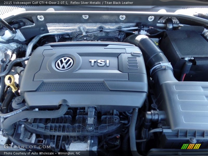 Reflex Silver Metallic / Titan Black Leather 2015 Volkswagen Golf GTI 4-Door 2.0T S