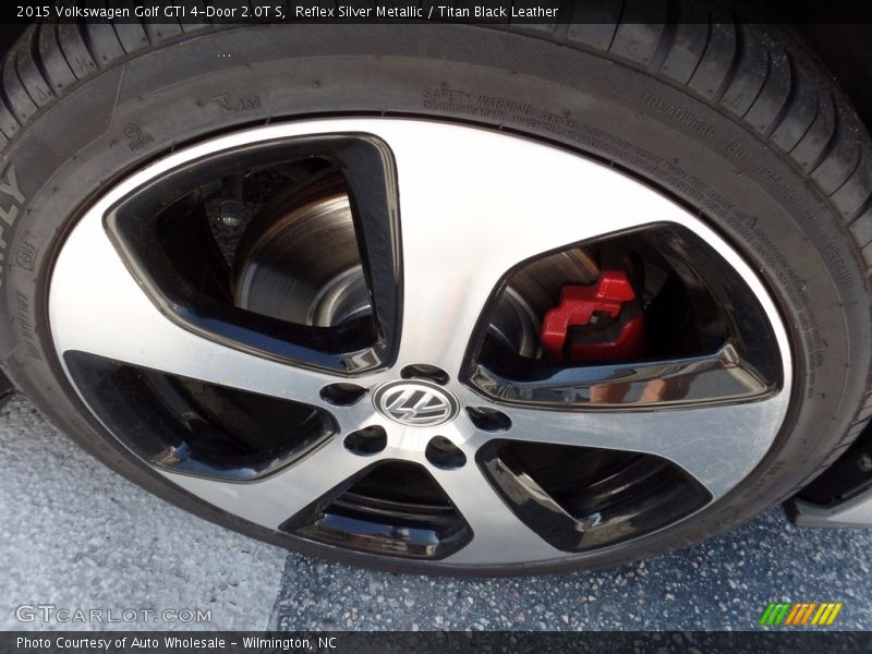 Reflex Silver Metallic / Titan Black Leather 2015 Volkswagen Golf GTI 4-Door 2.0T S