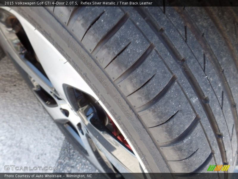 Reflex Silver Metallic / Titan Black Leather 2015 Volkswagen Golf GTI 4-Door 2.0T S