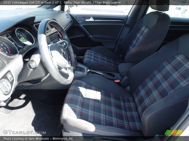 Reflex Silver Metallic / Titan Black Leather 2015 Volkswagen Golf GTI 4-Door 2.0T S