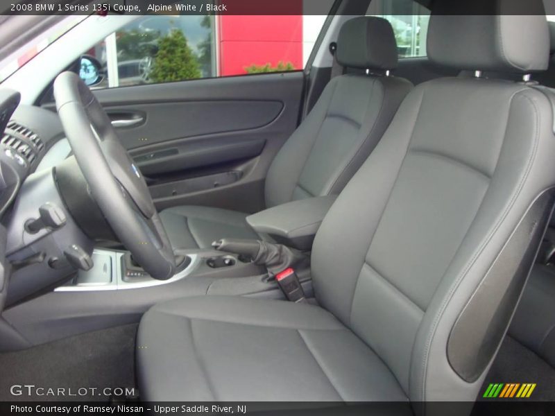 Alpine White / Black 2008 BMW 1 Series 135i Coupe