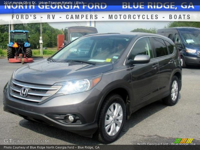 Urban Titanium Metallic / Black 2014 Honda CR-V EX