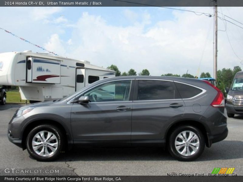 Urban Titanium Metallic / Black 2014 Honda CR-V EX