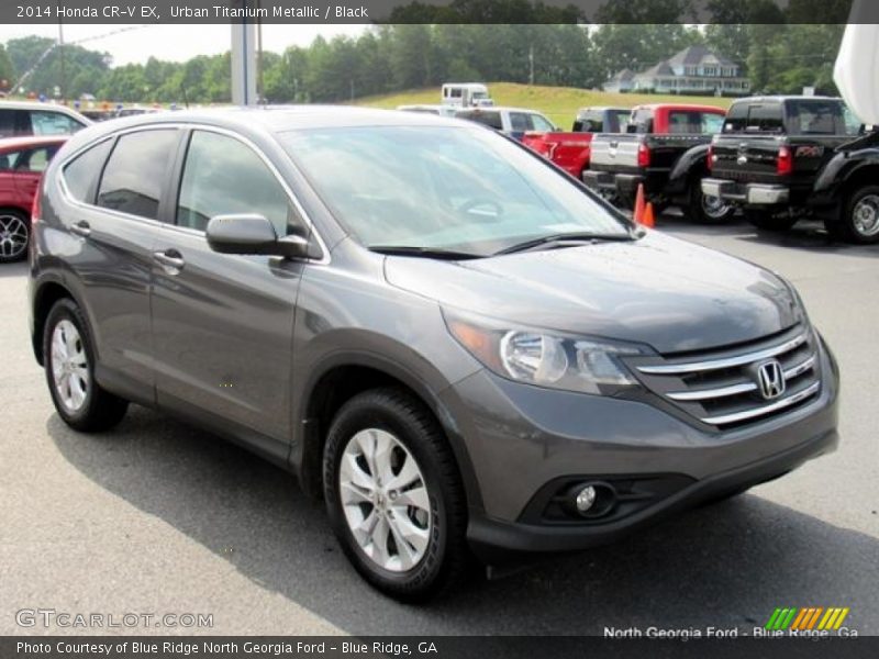 Urban Titanium Metallic / Black 2014 Honda CR-V EX