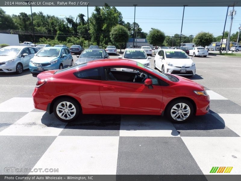 Rallye Red / Gray 2014 Honda Civic LX Coupe