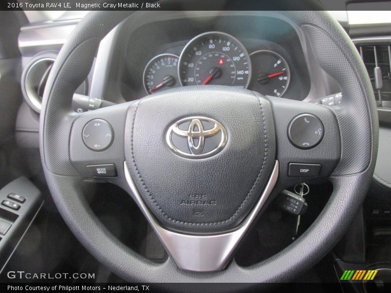Magnetic Gray Metallic / Black 2016 Toyota RAV4 LE