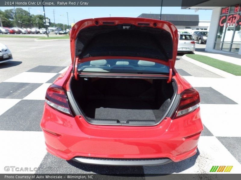 Rallye Red / Gray 2014 Honda Civic LX Coupe