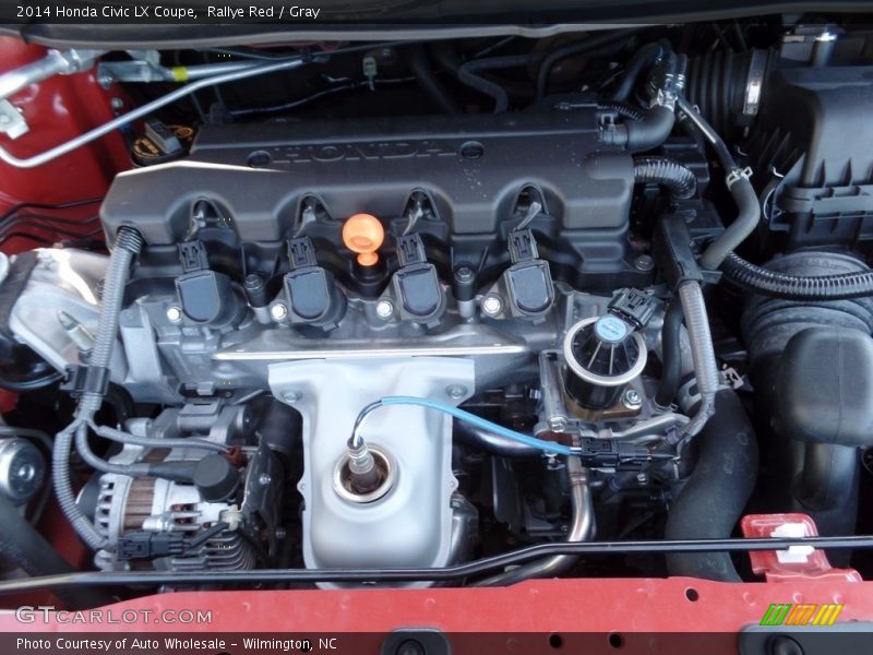 Rallye Red / Gray 2014 Honda Civic LX Coupe