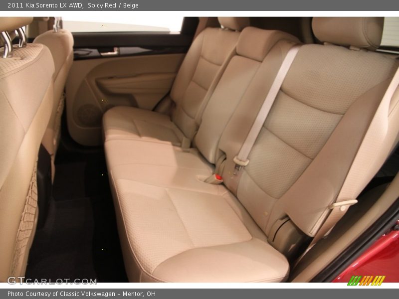 Spicy Red / Beige 2011 Kia Sorento LX AWD