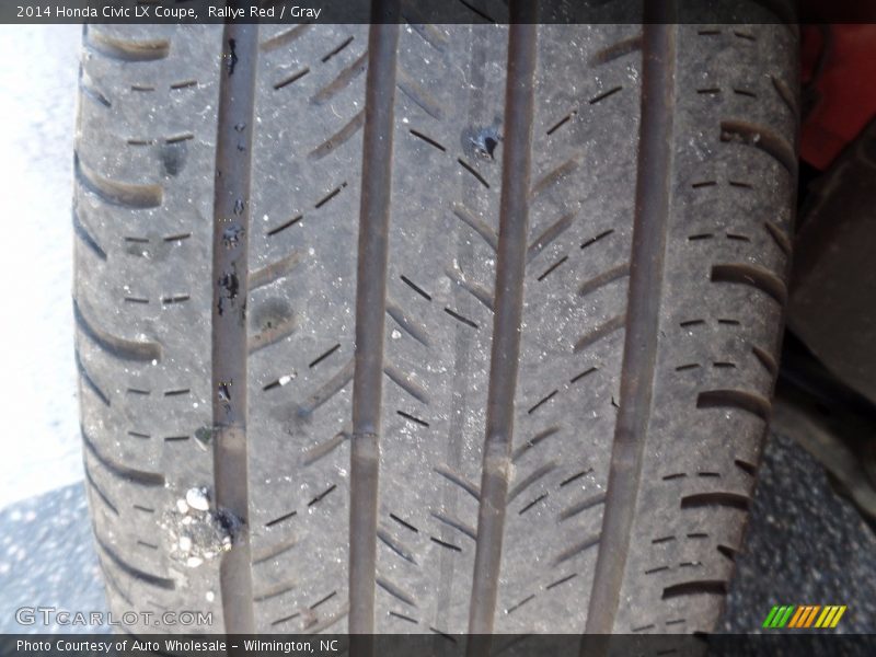 Rallye Red / Gray 2014 Honda Civic LX Coupe