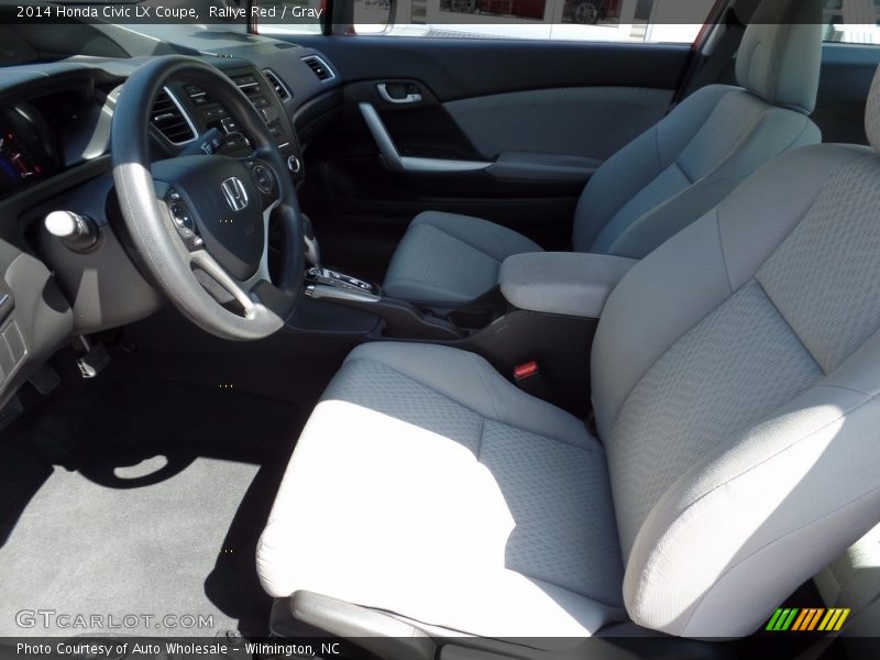 Rallye Red / Gray 2014 Honda Civic LX Coupe