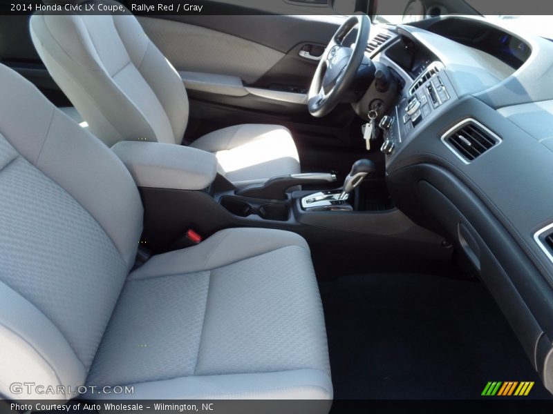 Rallye Red / Gray 2014 Honda Civic LX Coupe